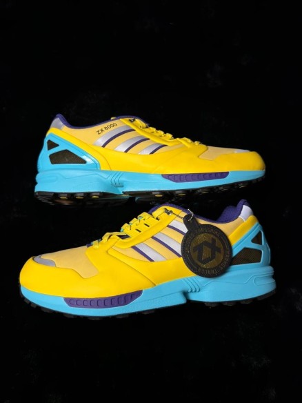 Adidas ZX 8000 Consortium Yellow Blue Glow - Taille 46 2/3