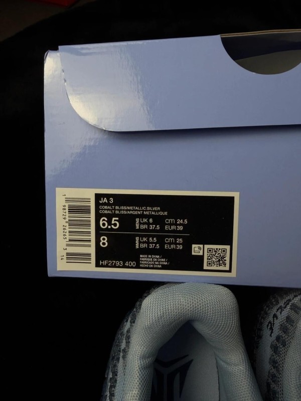 Nike Ja 3 Cobalt Bliss Blue - taille 39 2