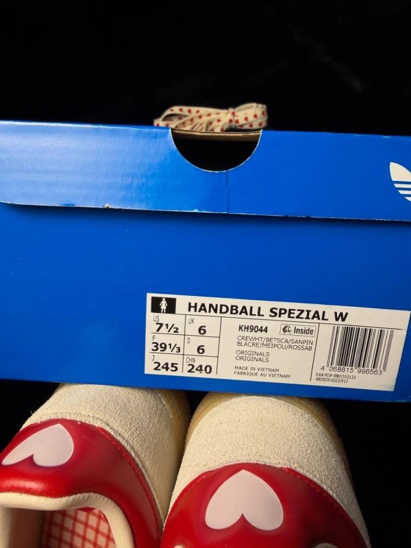 adidas handball spezial saint valentin rose rouge - taille 39 2
