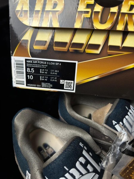 Nike air force 3 low nigo enigma stone - taille 42