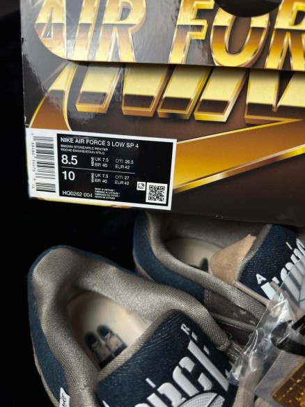 Nike air force 3 low nigo enigma stone - taille 42