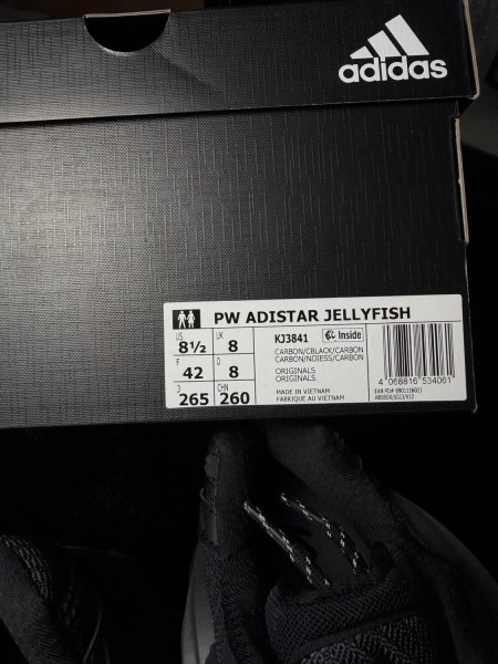 Adidas adistar jellyfish pharrell williams triple black - taille 42
