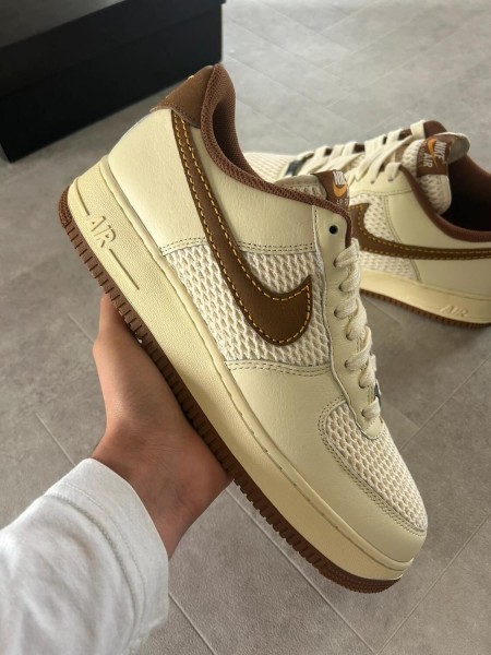 Air force 1 coconut milk british gold tan brown