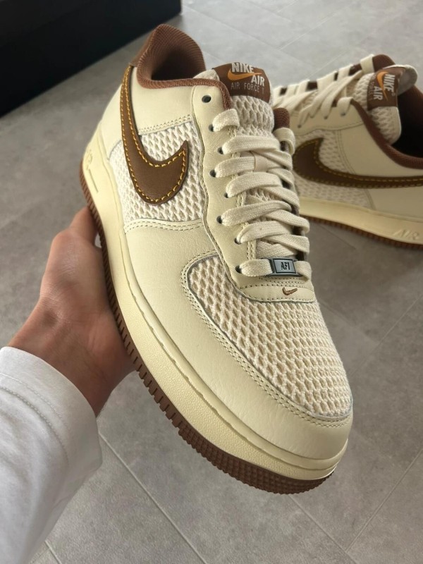 Air force 1 coconut milk british gold tan brown 2