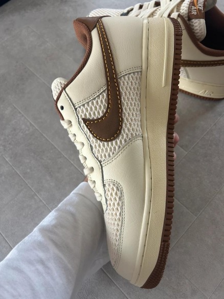 Air force 1 coconut milk british gold tan brown