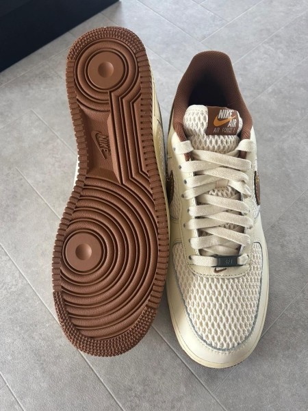 Air force 1 coconut milk british gold tan brown