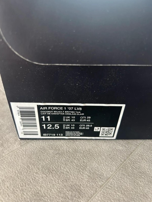 Air force 1 coconut milk british gold tan brown 2