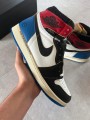 Jordan 1 union x fragment blue varsity red