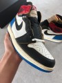 Jordan 1 union x fragment blue varsity red
