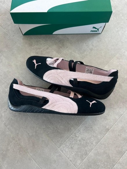 Puma speedcat ballet black pink white mauve