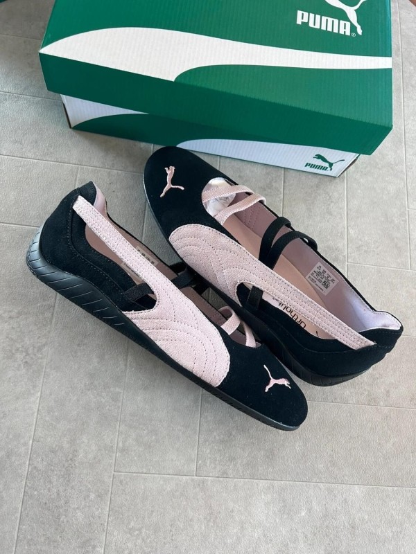 Puma speedcat ballet black pink white mauve 2