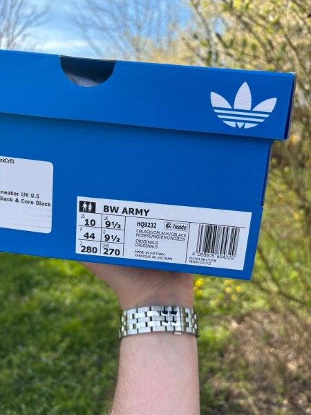 Adidas BW Army Black Patent - taille 44