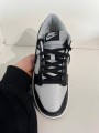 Nike dunk low chenille swoosh black grey