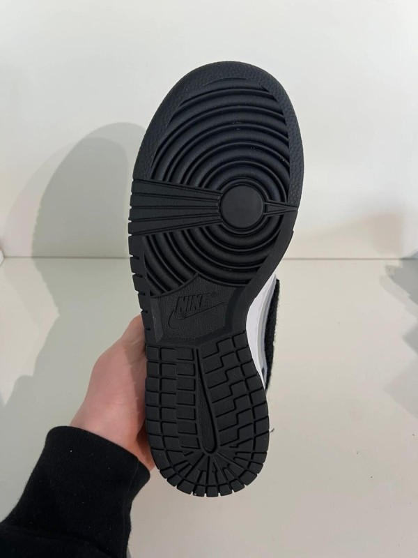 Nike dunk low chenille swoosh black grey 2