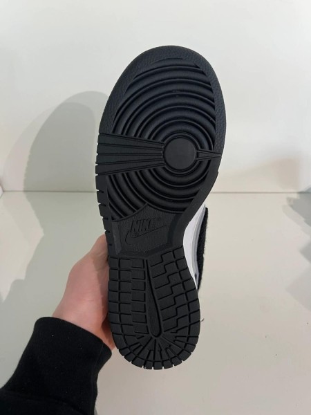 Nike dunk low chenille swoosh black grey