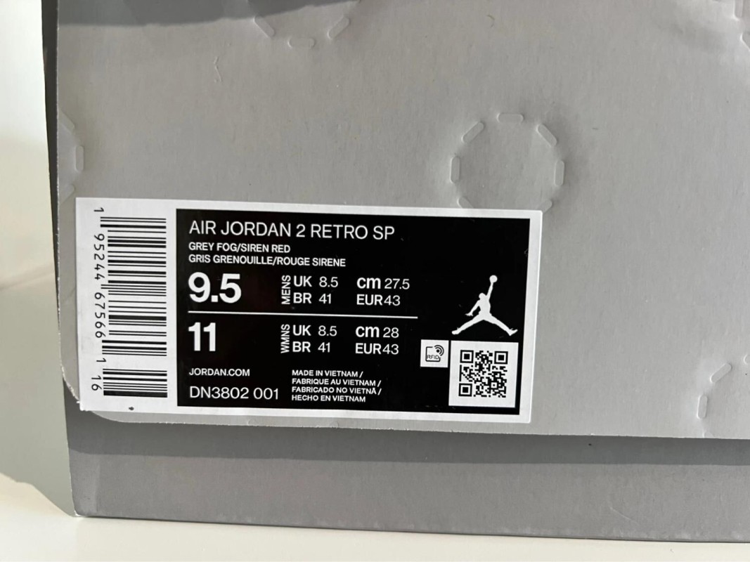 Nike air jordan 2 union grey fog 2