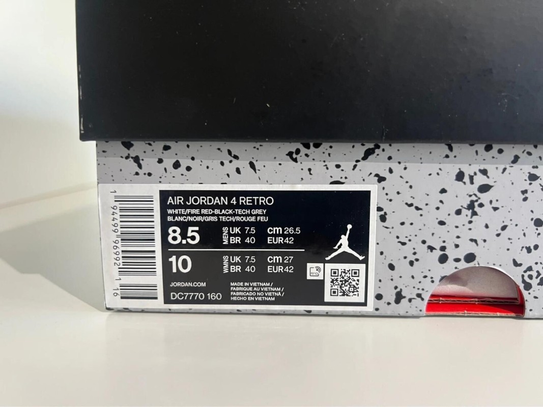 Nike air jordan 4 fire red (2020) 2