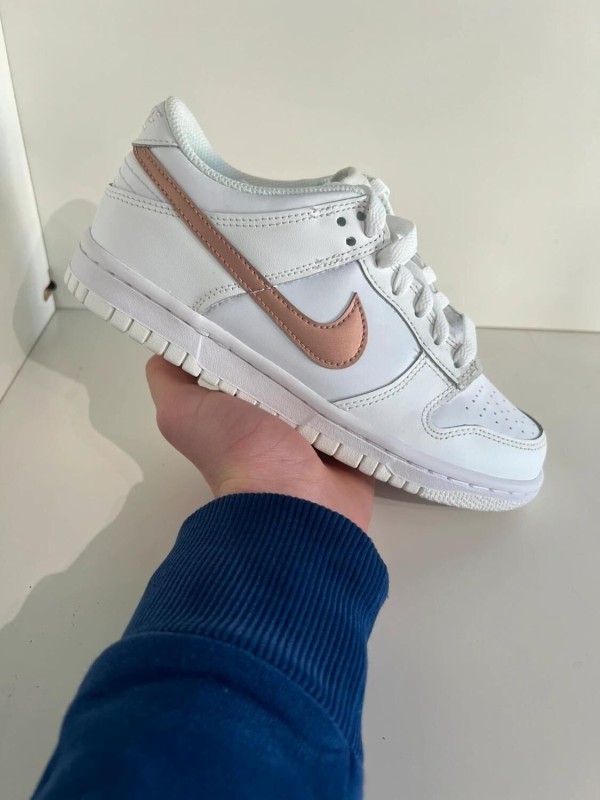 Nike dunk low white pink (GS)