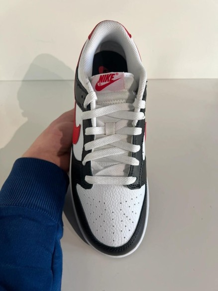 Nike dunk low red swoosh panda