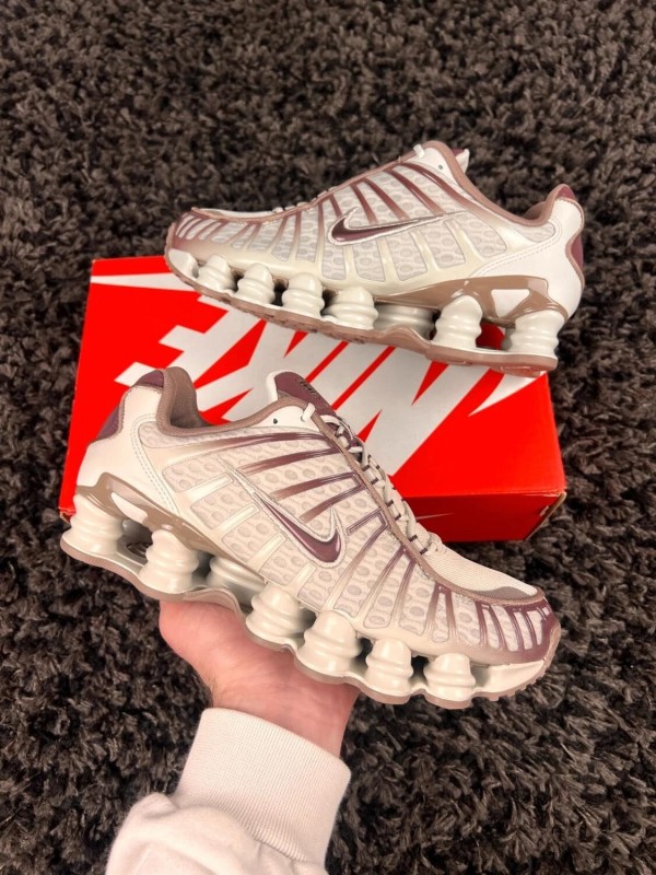 Nike shox TL beige marron burgundy crush taille 38 2