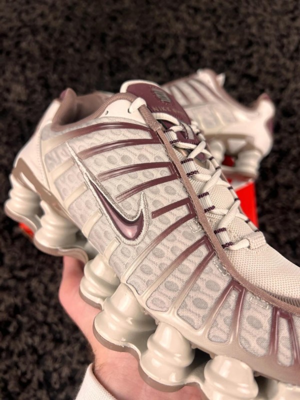 Nike shox TL beige marron burgundy crush taille 38 2