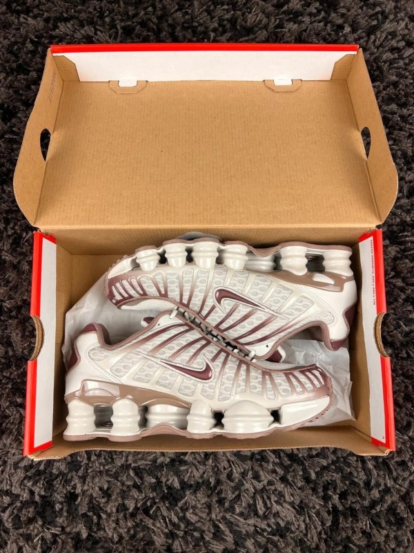 Nike shox TL beige marron burgundy crush taille 38 2