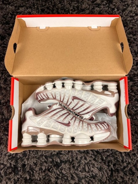 Nike shox TL beige marron burgundy crush taille 38