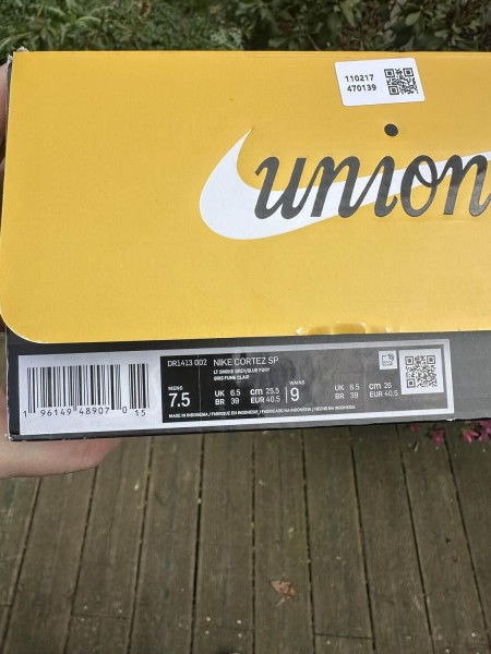 Nike x Union Cortez Light Smoke