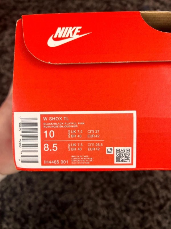 Nike shox TL noir rose playful pink taille 42 2