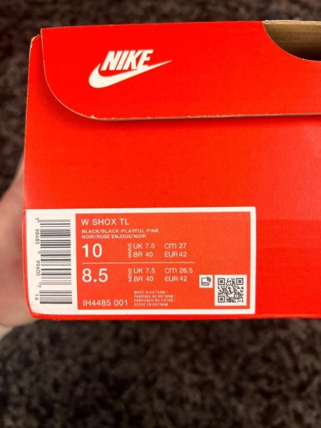 Nike shox TL noir rose playful pink taille 42
