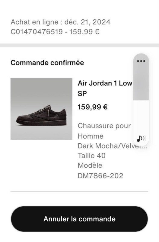 Air Jordan 1 low og sp velvet brown x Travis Scott 2