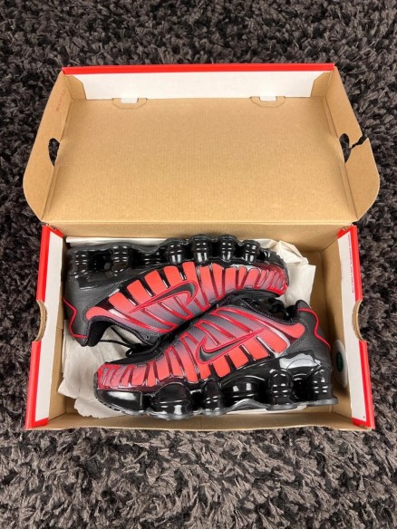 Nike shox rouge noir black sunrise taille 38