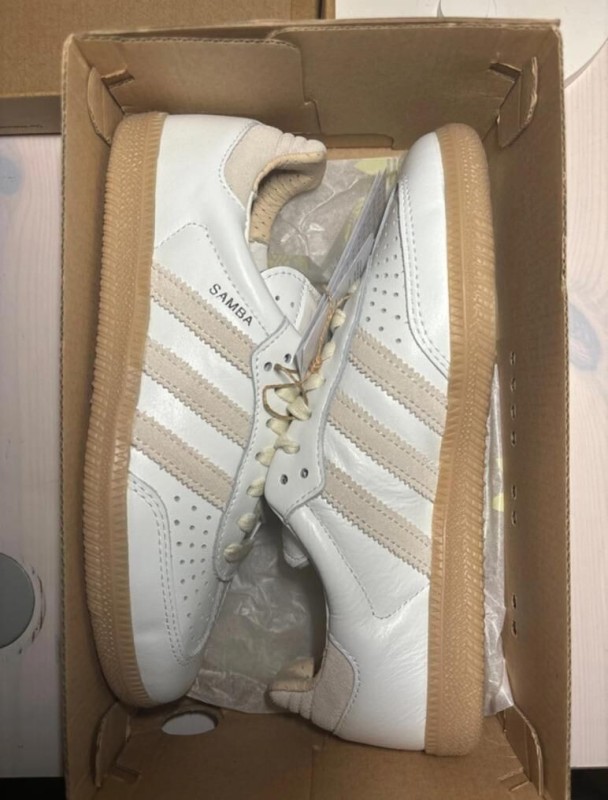 adidas samba OG core white en cuir 2