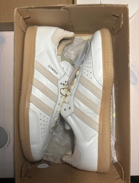 adidas samba OG core white en cuir