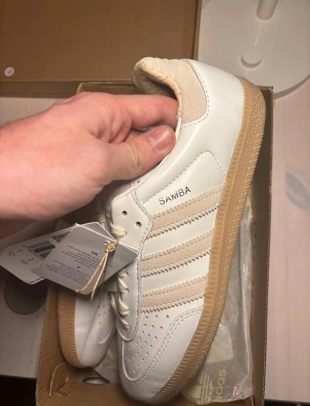 adidas samba OG core white en cuir 2