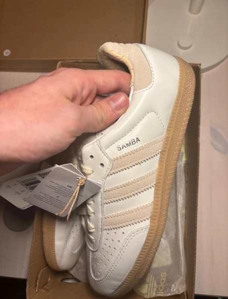adidas samba OG core white en cuir
