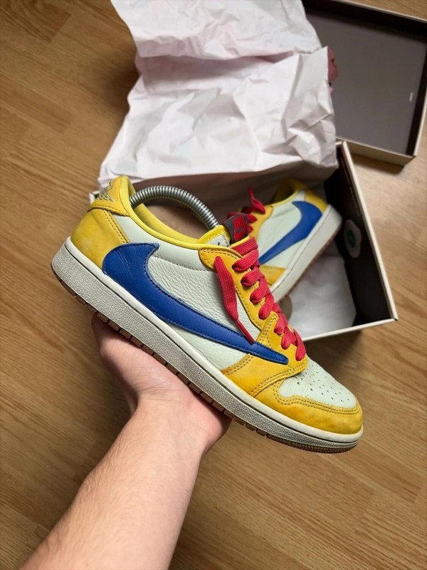Nike air jordan 1 low travis scott canary