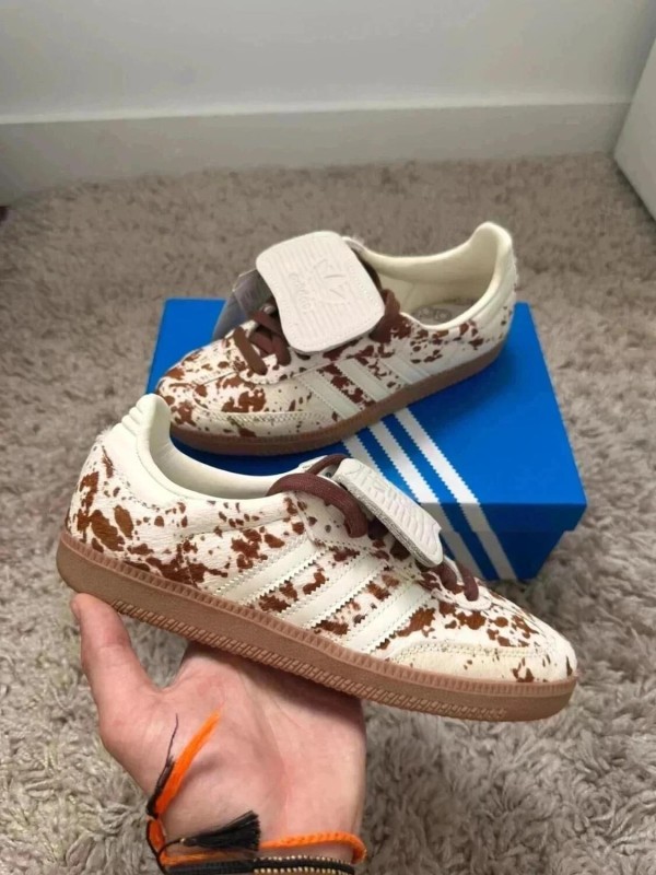 adidas samba og LT cow print brown white vache marron blanc 2