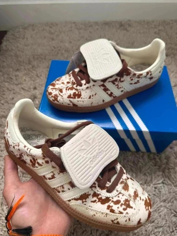 adidas samba og LT cow print brown white vache marron blanc 2