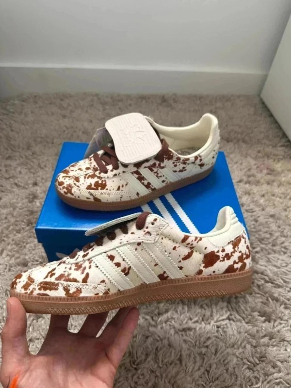adidas samba og LT cow print brown white vache marron blanc 2