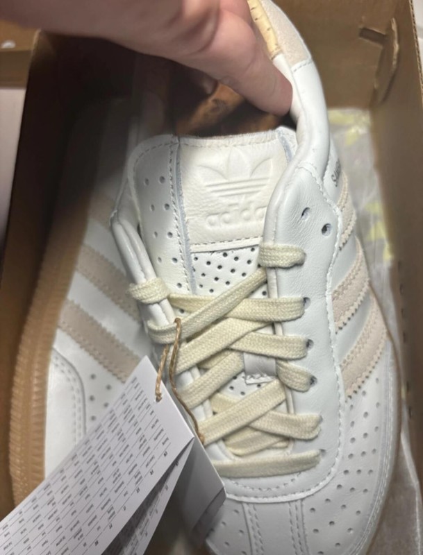adidas samba OG core white en cuir 2