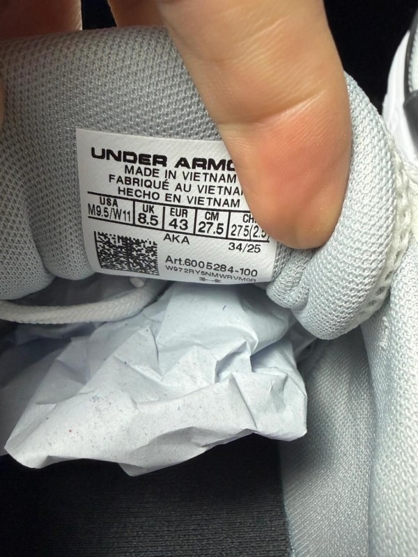 Under armour UA Sola White Metallic Silver - taille 43 2