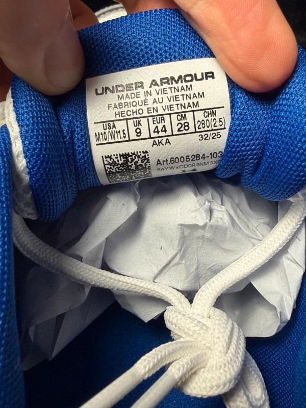 Under Armour UA Sola White metallic silver blue - taille 44 2