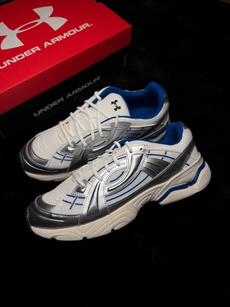 Under armour UA Sola White metallic silver blue - taille 46