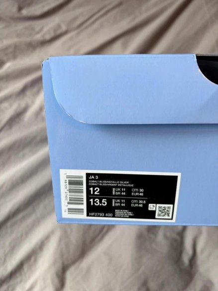 Nike Ja 3 " Warning Label " Cobalt
