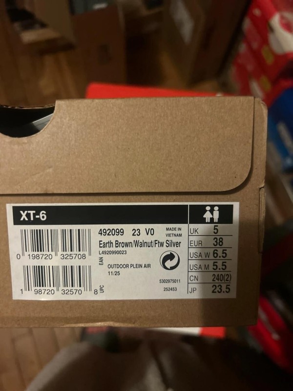 Salomon XT-6 earth brown walnut taille 38 2