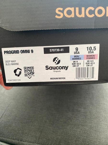 Saucony Progrid Omni 9 deep navy bleu marine