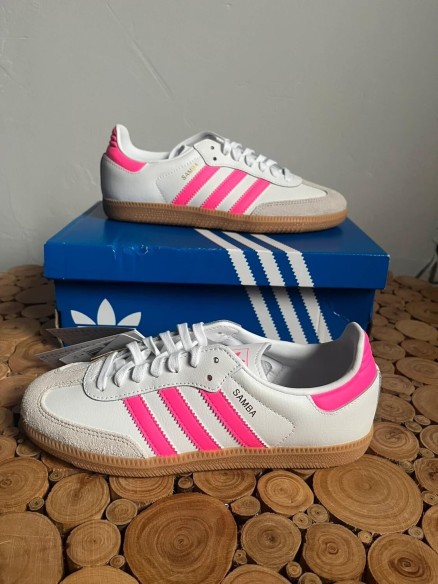 adidas samba og blanche et rose taille 36,5