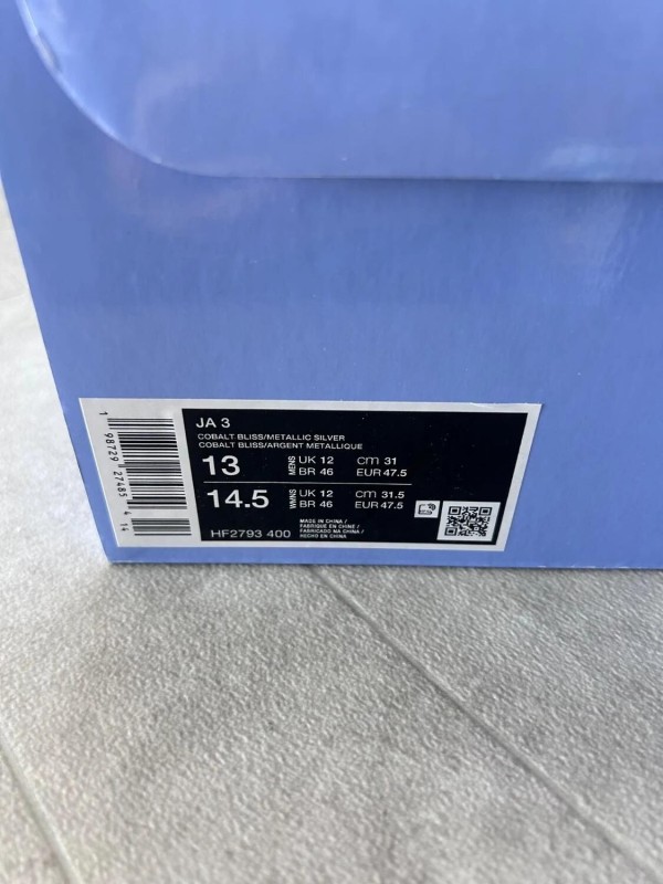 Nike ja 3 all star blue cobalt silver metallic 2