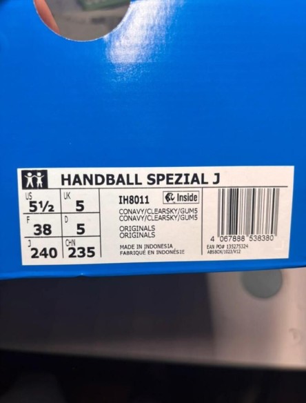 adidas handball spezial navy gum bleu marine taille 38